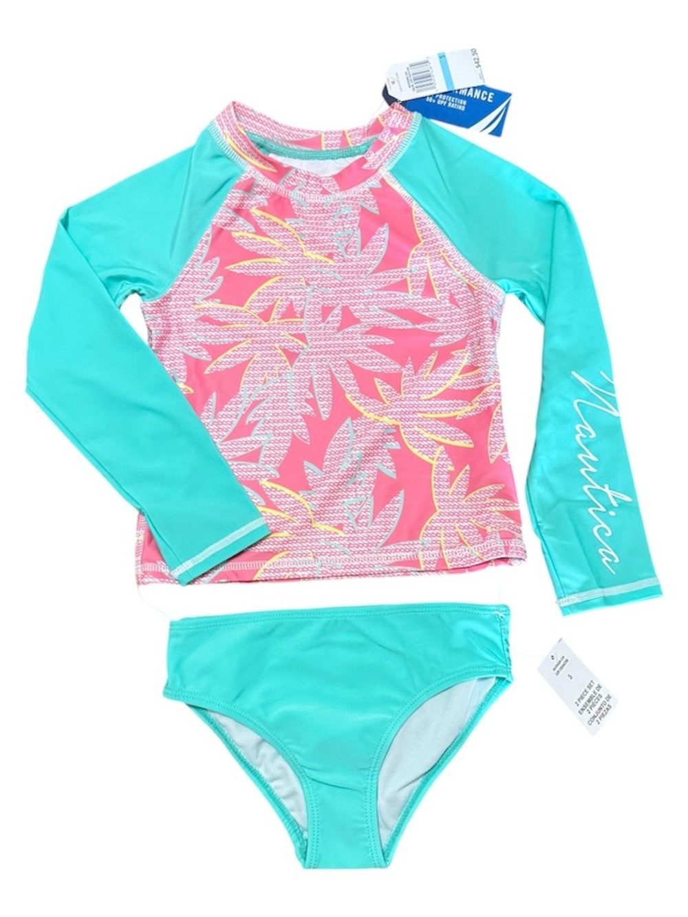 NWT Nautical 2 piece swimsuit size 5